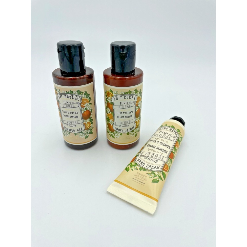 Panier Des Sens Set of 3 Orange Blossom Travel Collection Made in France NEW